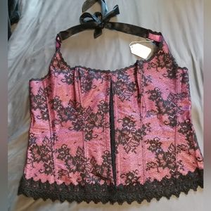 Frederick of Hollywood pink corset